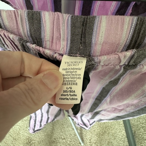 Victoria's Secret Lavender and Black Striped Pajama Set - Picture 6 of 8
